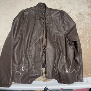 Halogen moto jacket faux leather size 3X